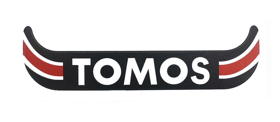 TOMOS Sticker license plate narrow Tomos red - black