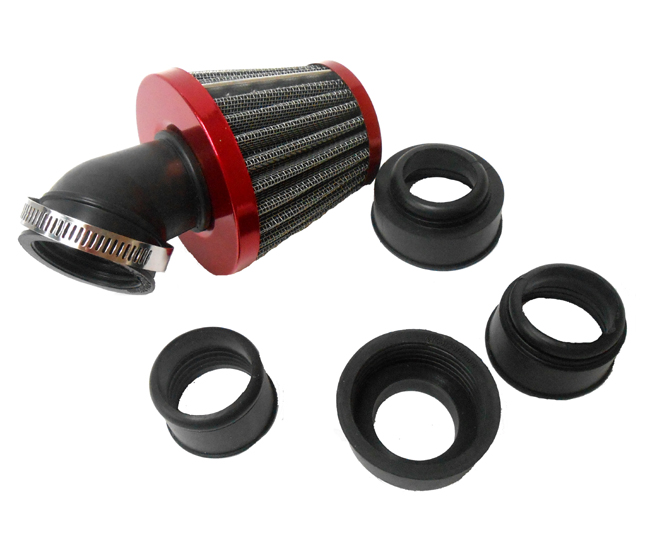 UNIVERSAL SCOOTER PUCH Powerfilter 28-45MM red - 45GR. filter