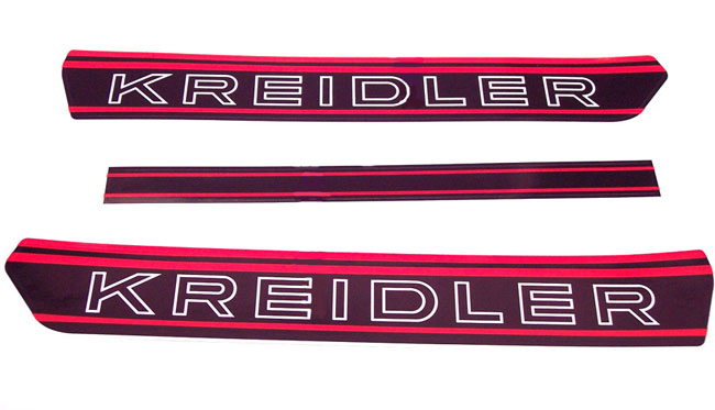 KREIDLER Sticker Tank Black/Red set