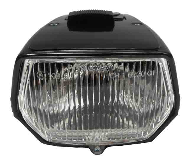 PUCH MAXI Headlamp with switch black (without P26s light)