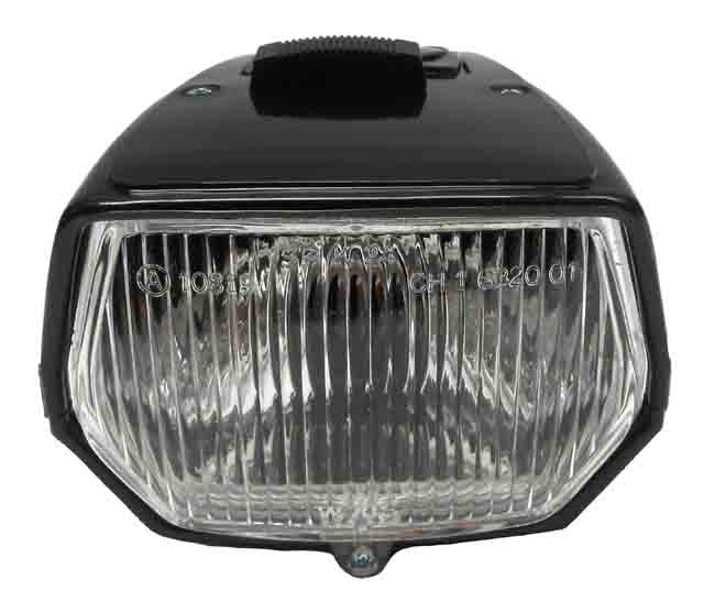 PUCH MAXI Headlamp with switch black (without P26s light)