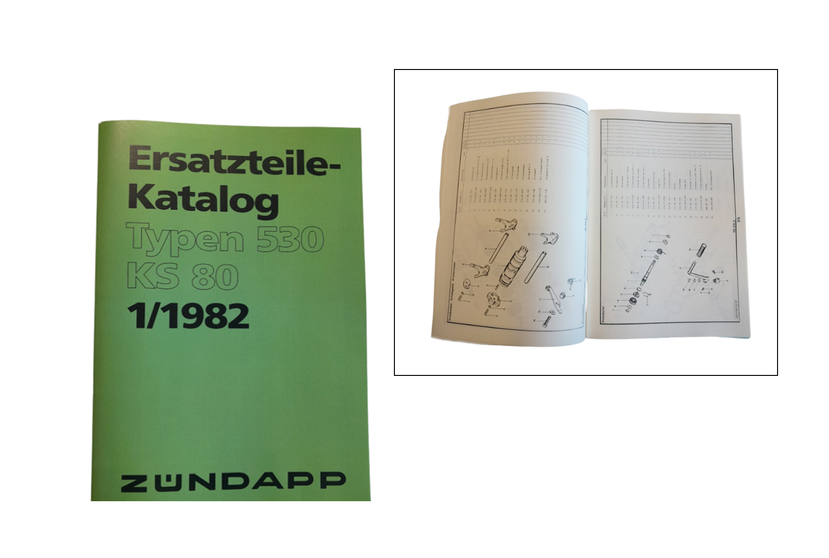 ZUNDAPP ZÜNDAPP Parts catalog Zundapp KS80 530-00.002 (german) 
